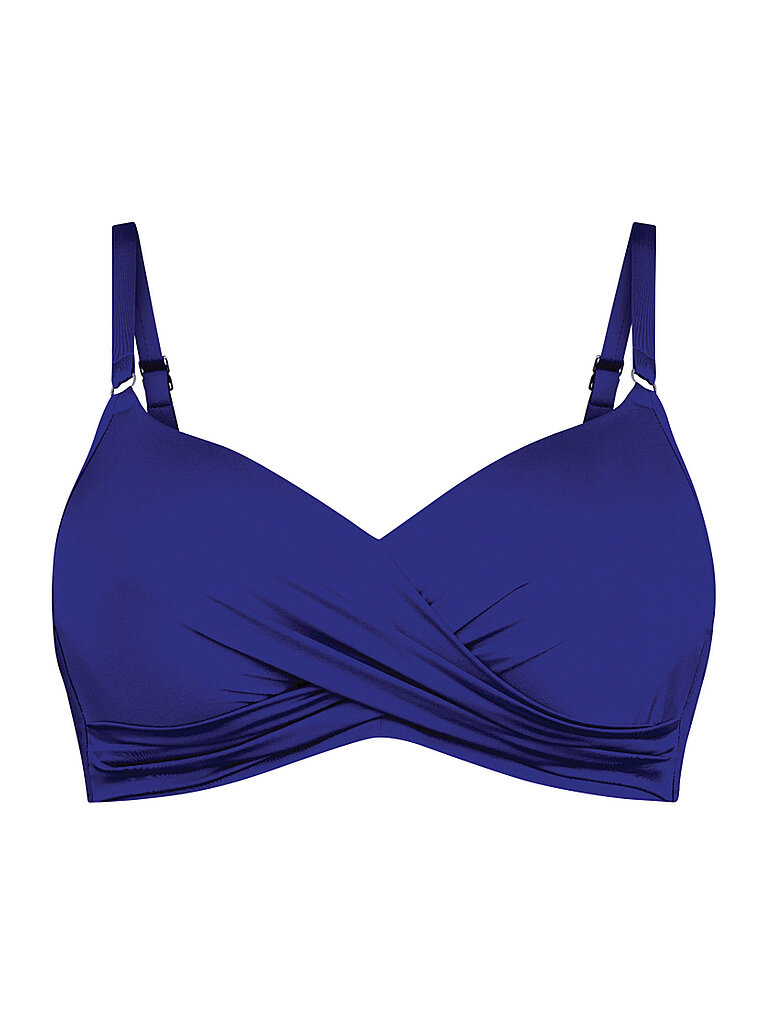 Top de bikini para mujer Palmtree Liberia azul 42B