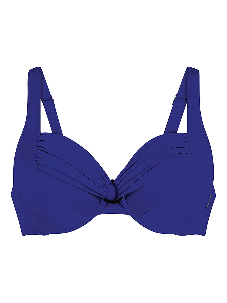 Top de bikini para mujer Shiny Hermine azul 46D