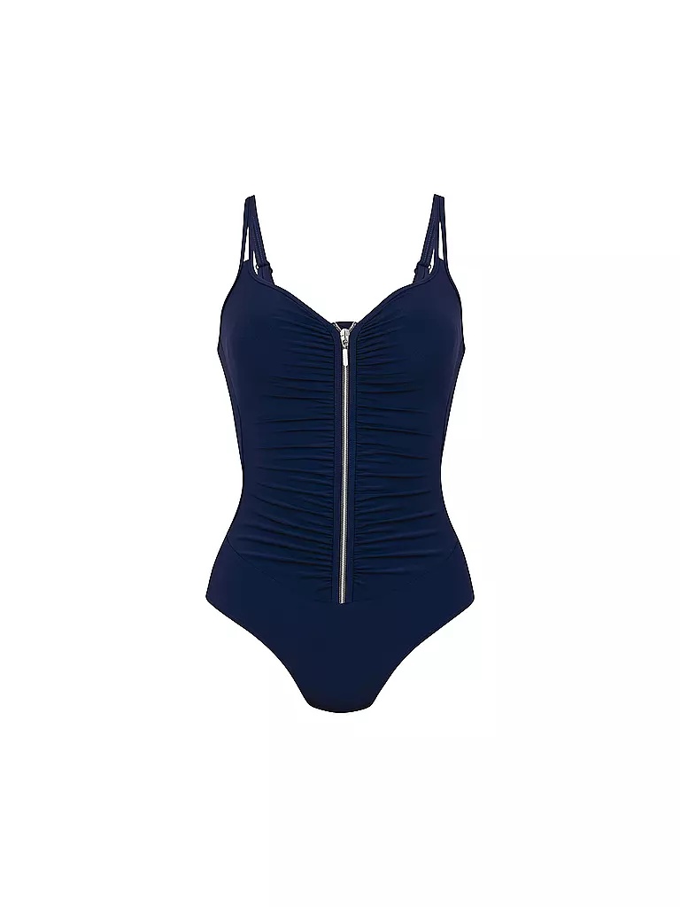 ANITA | Badeanzug Tribal Monotones de mujer | Azul oscuro