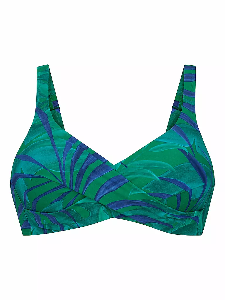 ANITA | Bikinioberteil Leaf it para mujer | Verde oscuro