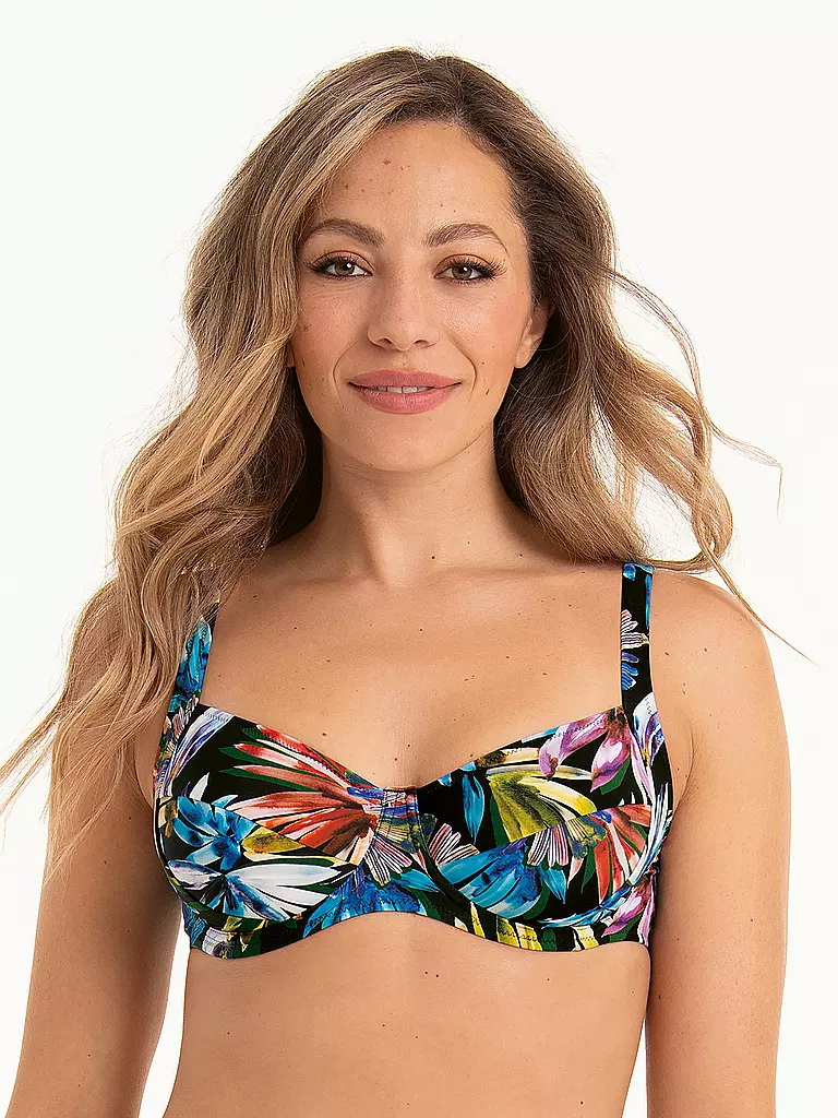 ANITA | Bikinioberteil Night Flowers para mujer | Multicolor