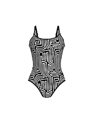 ANITA | Damen Badeanzug Shining Lines | Negro
