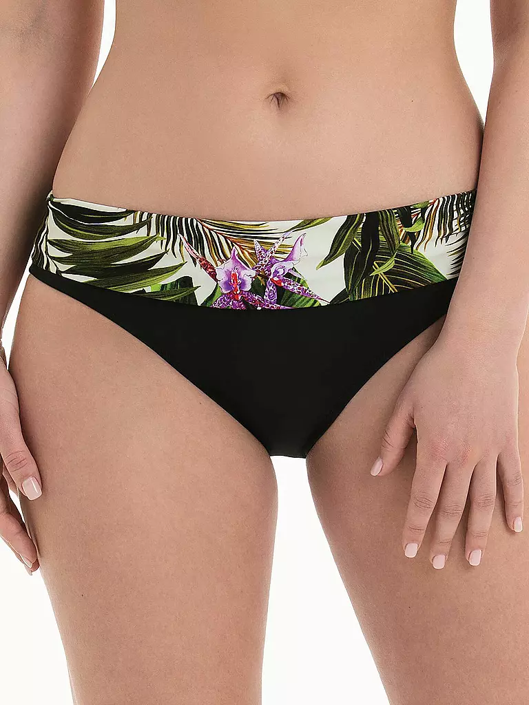 ANITA | Damen Bikinihose Silina Green Tropics | Oliva