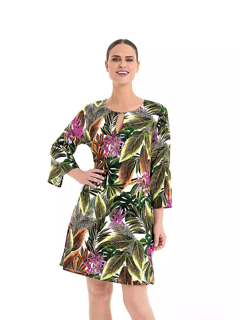 ANITA | Damen Kleid Salla Green Tropics | Oliva