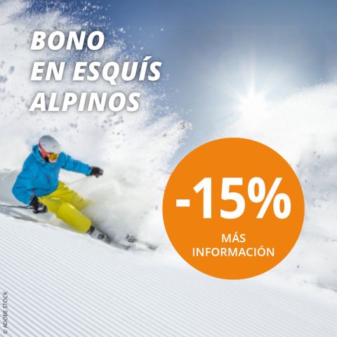 BONO EN ESQUÍ ALPINO -15% MÁS INFORMACIÓN