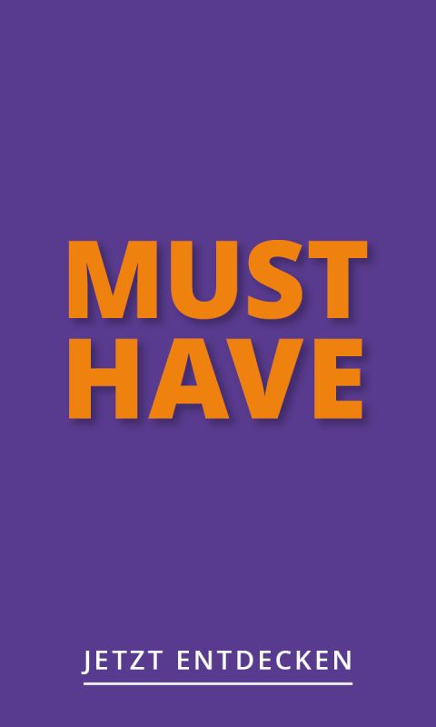 Texto grueso de color naranja "IMPRESCINDIBLE" sobre un fondo morado.