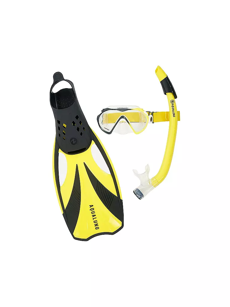 AQUALUNG | Set de buceo Compass de 3 piezas | Amarillo
