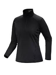 ARCTERYX | Camiseta funcional con cremallera Rho para mujer | Negro