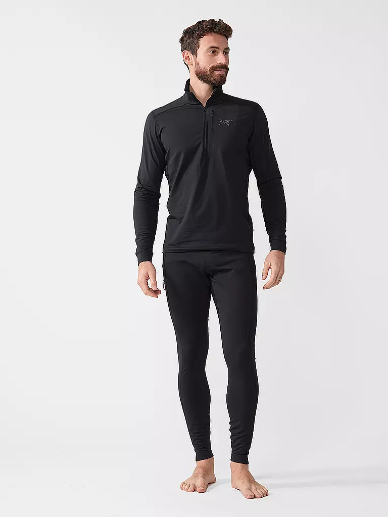 ARCTERYX | Camiseta interior con cremallera para hombre RHO LT | Negro