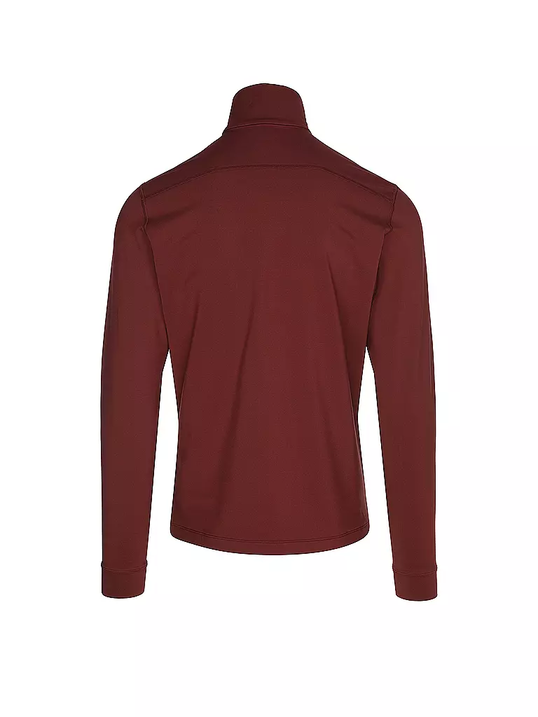 ARCTERYX | Camiseta interior con cremallera para hombre RHO LT | Rojo oscuro