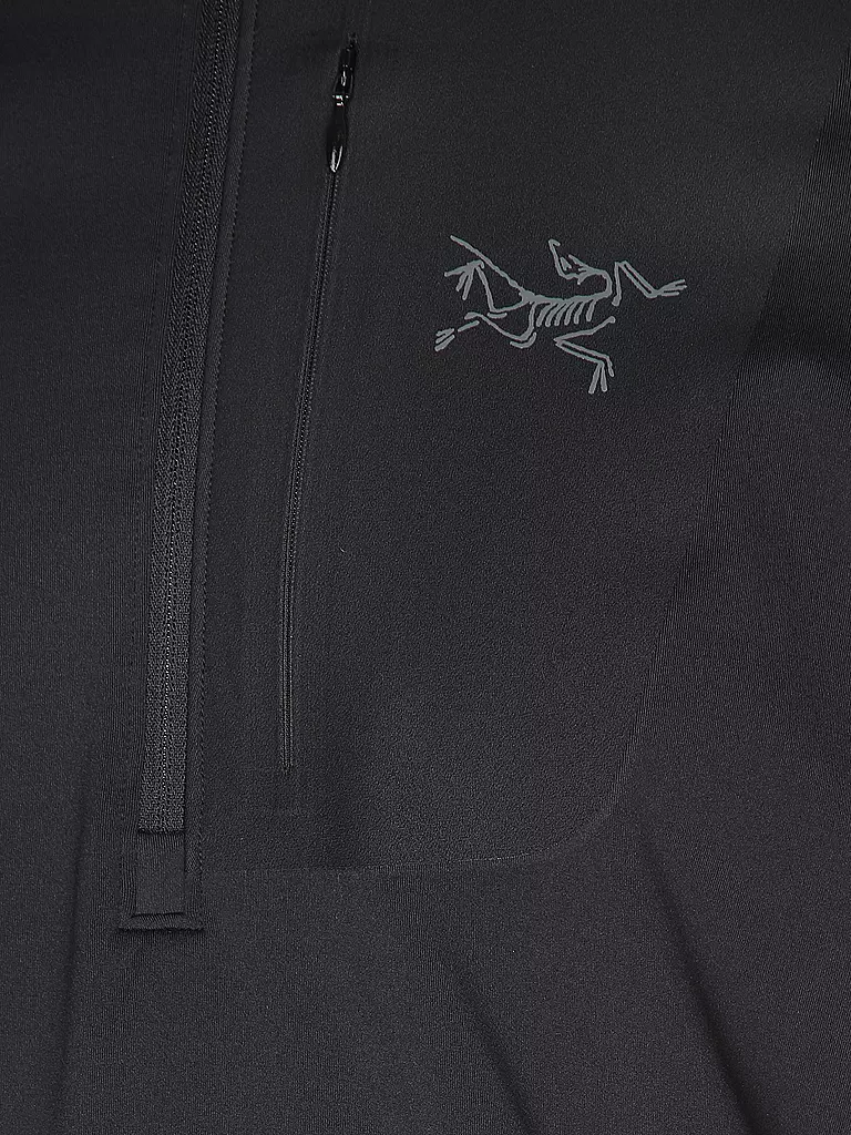 ARCTERYX | Camiseta interior con cremallera para hombre RHO LT | Negro