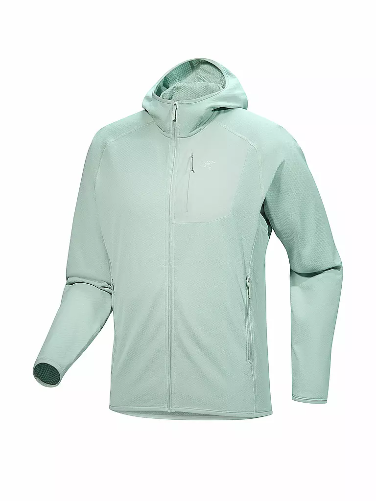 ARCTERYX | Chaqueta polar con capucha Delta para hombre | Verde claro