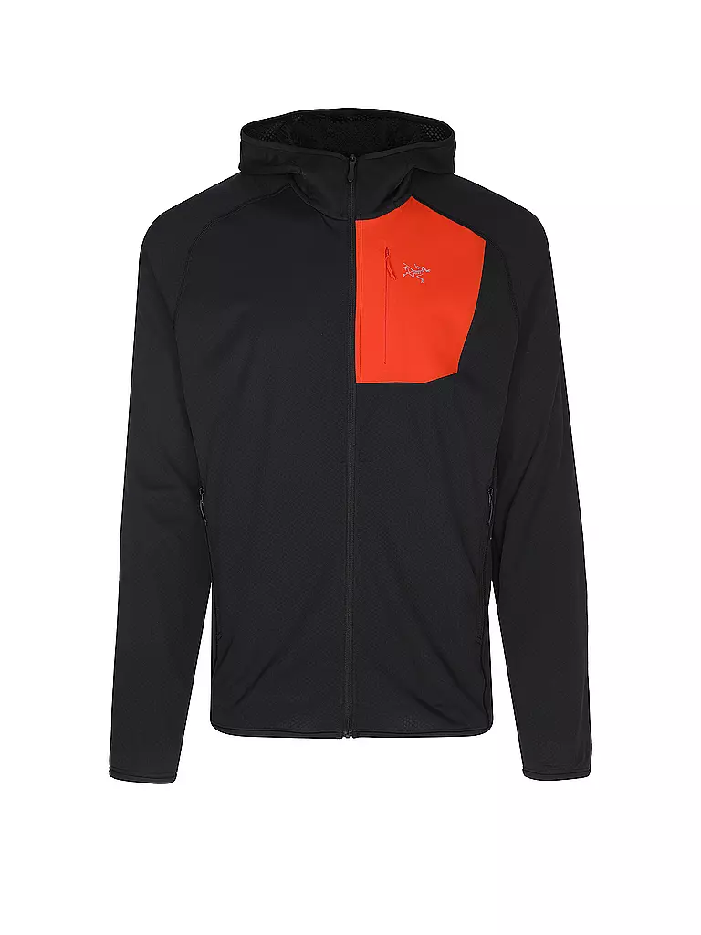 ARCTERYX | Chaqueta polar con capucha Delta para hombre | Negro