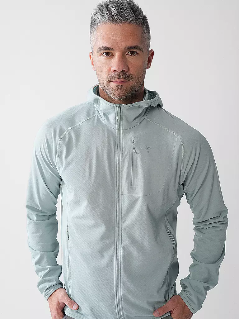 ARCTERYX | Chaqueta polar con capucha Delta para hombre | Verde claro