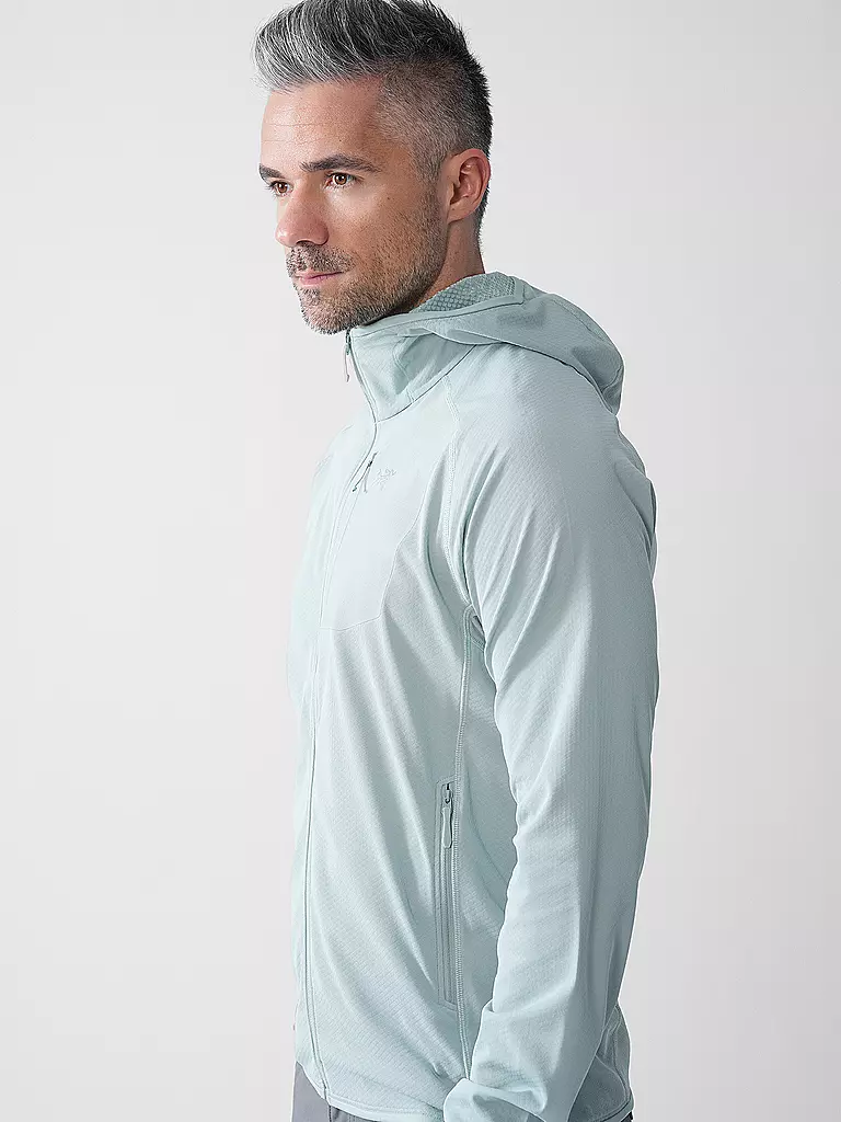 ARCTERYX | Chaqueta polar con capucha Delta para hombre | Verde claro