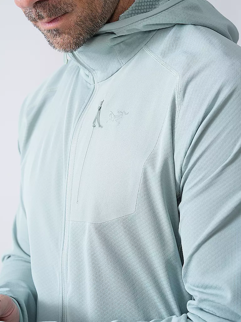 ARCTERYX | Chaqueta polar con capucha Delta para hombre | Verde claro