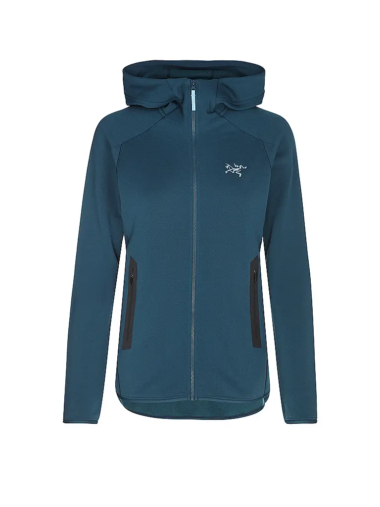 ARCTERYX | Chaqueta polar con capucha Kyanite para mujer | Azul oscuro