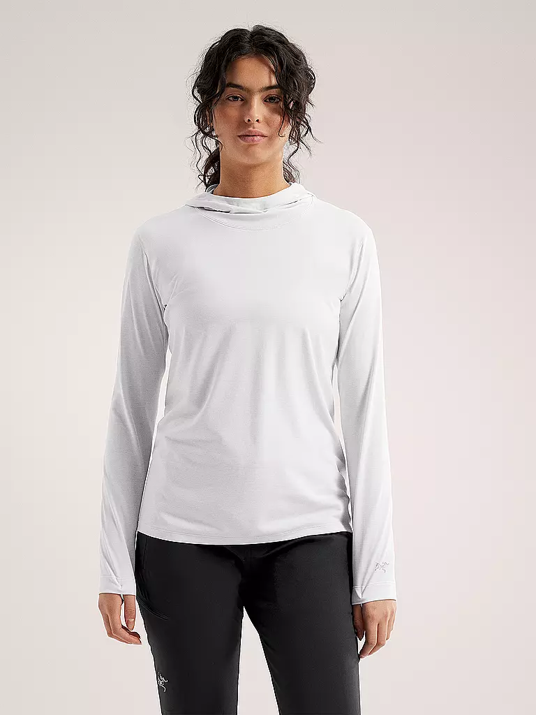 ARCTERYX | Sudadera con capucha funcional para mujer Taema Hoodie | Blanco