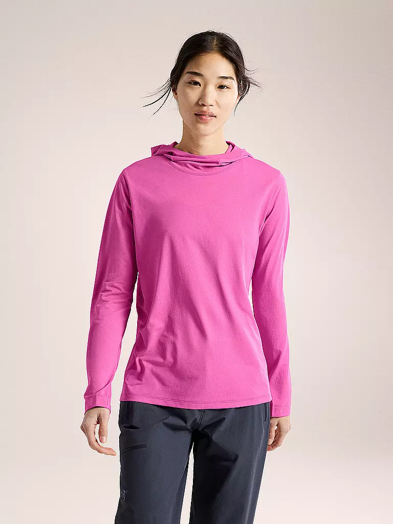 ARCTERYX | Sudadera con capucha funcional para mujer Taema Hoodie | Fucsia