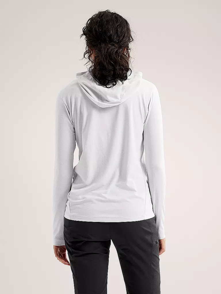 ARCTERYX | Sudadera con capucha funcional para mujer Taema Hoodie | Blanco