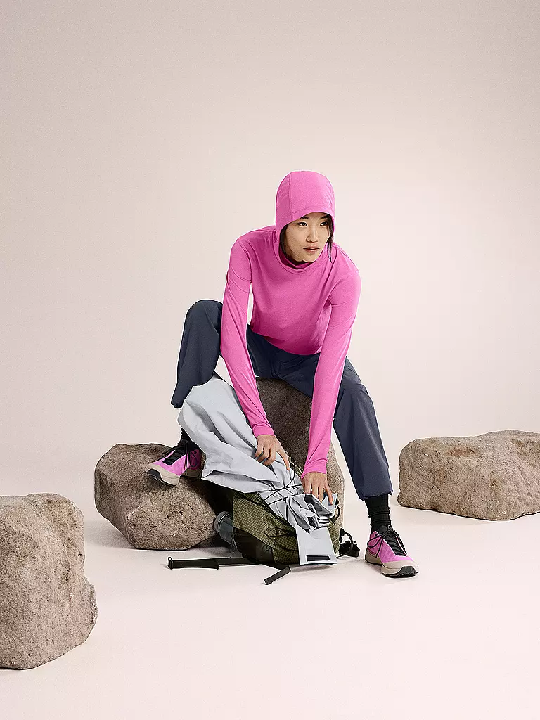 ARCTERYX | Sudadera con capucha funcional para mujer Taema Hoodie | Fucsia
