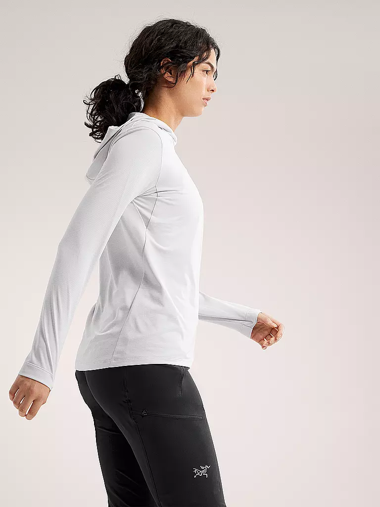 ARCTERYX | Sudadera con capucha funcional para mujer Taema Hoodie | Blanco