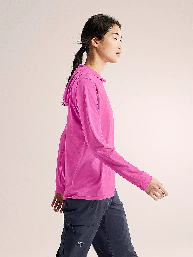 ARCTERYX | Sudadera con capucha funcional para mujer Taema Hoodie | Fucsia
