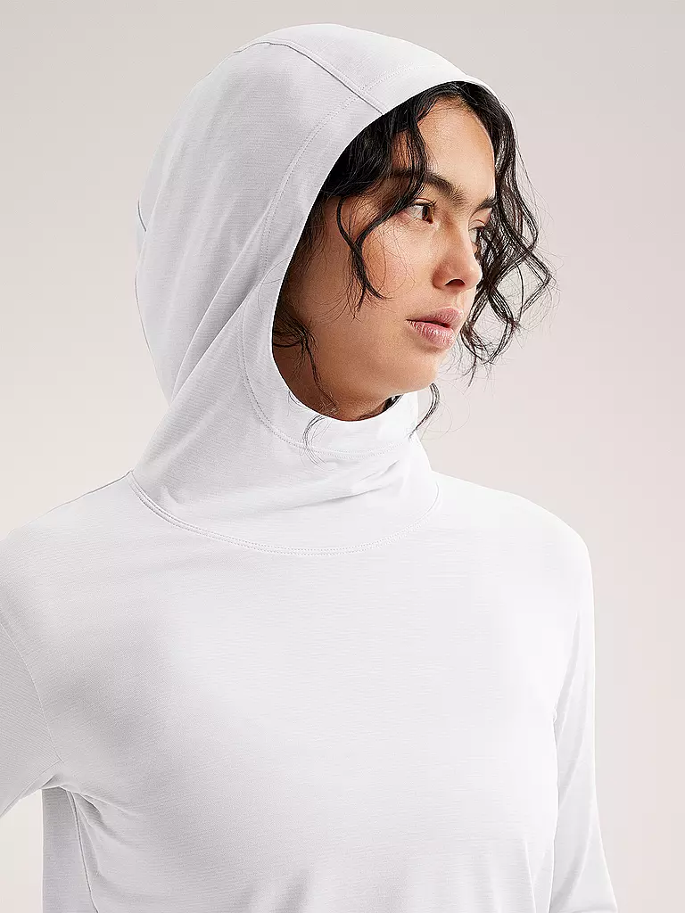 ARCTERYX | Sudadera con capucha funcional para mujer Taema Hoodie | Blanco
