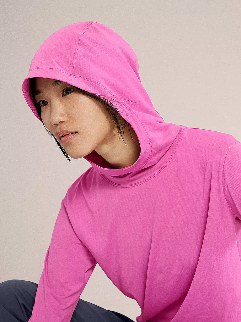 ARCTERYX | Sudadera con capucha funcional para mujer Taema Hoodie | Fucsia
