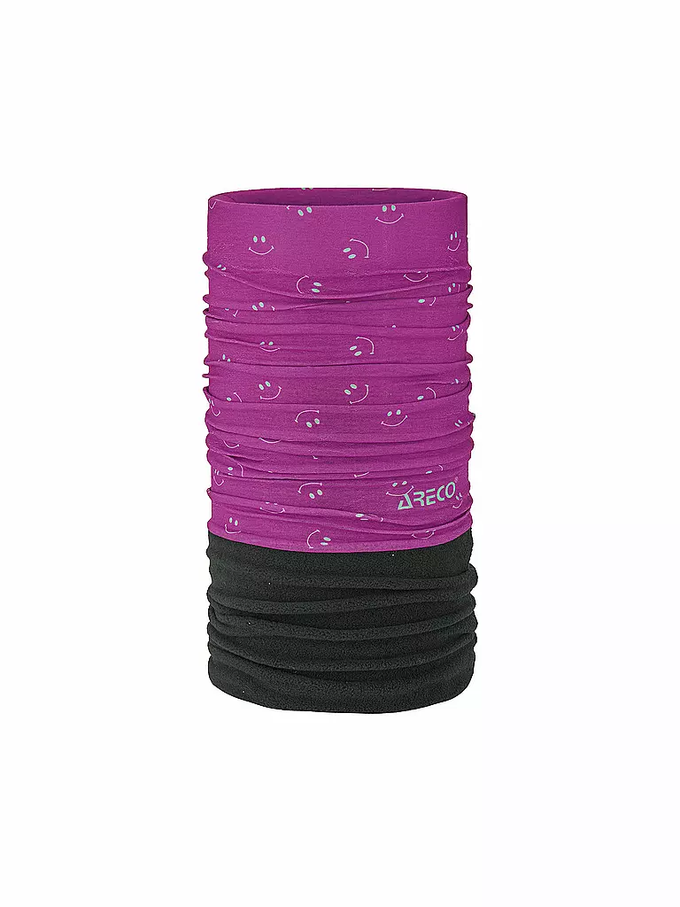 ARECO | Braga de cuello multifuncional infantil con forro polar | Lila