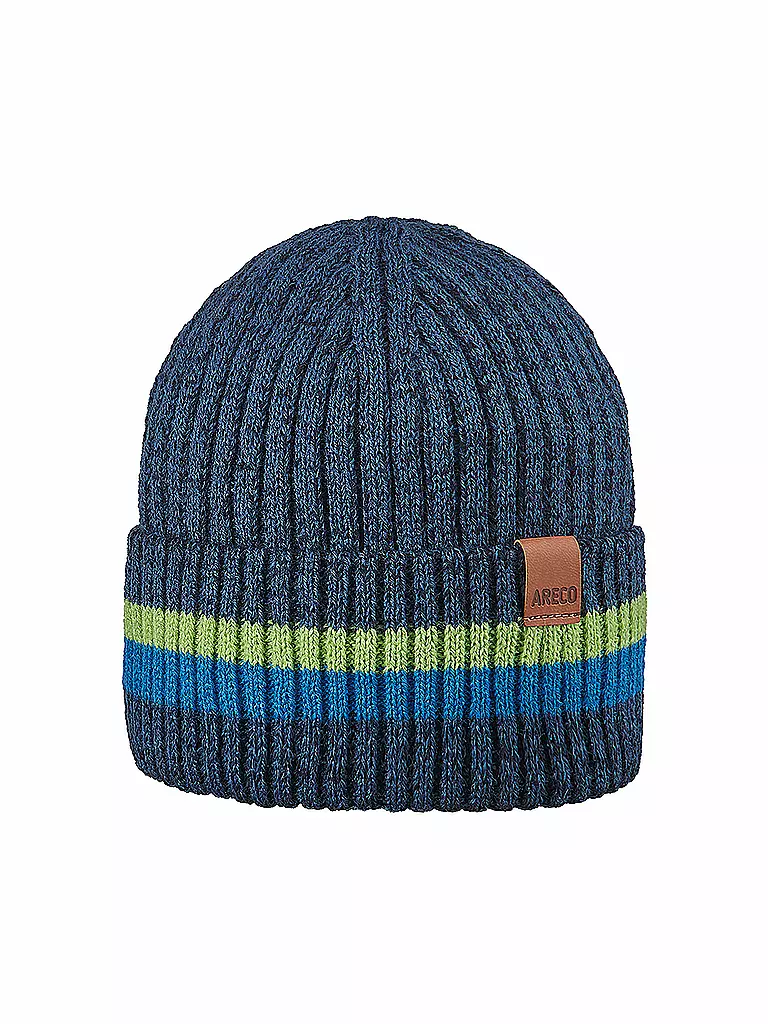 ARECO | Gorro infantil con vuelta Kids Stripes | Azul