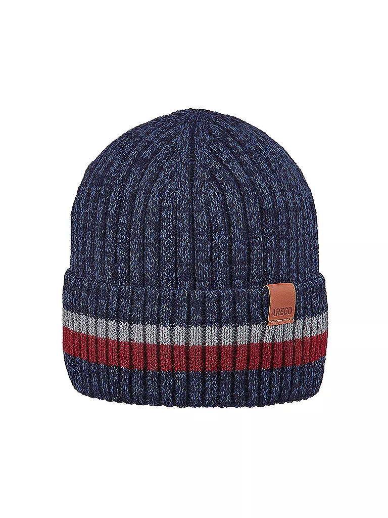 ARECO | Gorro infantil con vuelta Kids Stripes | Azul oscuro