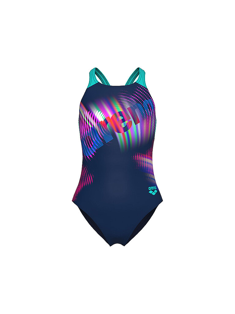 Bañador de niña con logo azul oscuro 164