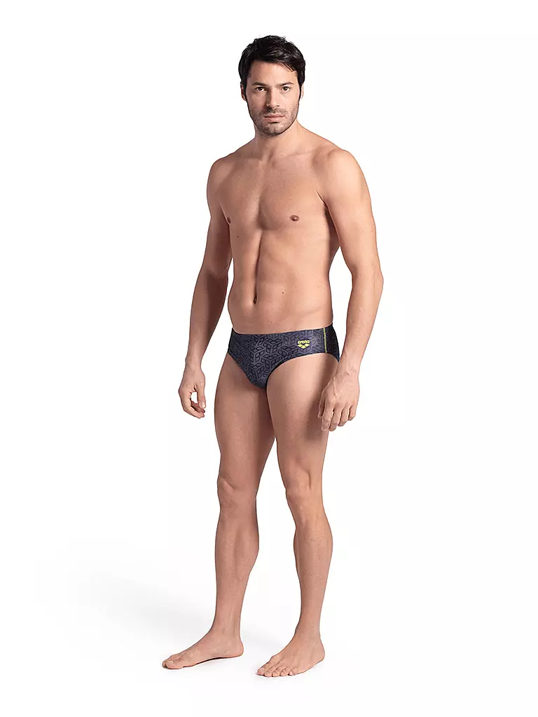 ARENA | Bañador slip para hombre Camo Kikko | Negro