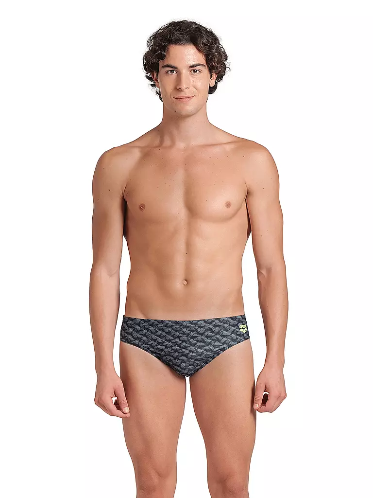 ARENA | Bañador slip para hombre Monogram | Verde oscuro
