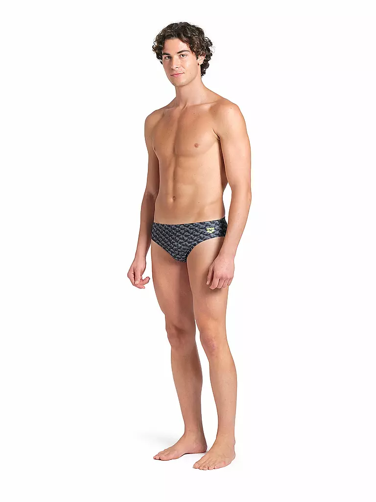 ARENA | Bañador slip para hombre Monogram | Verde oscuro