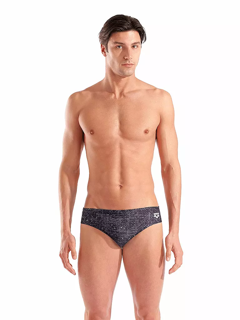 ARENA | Bañador slip para hombre Ribbed | Negro
