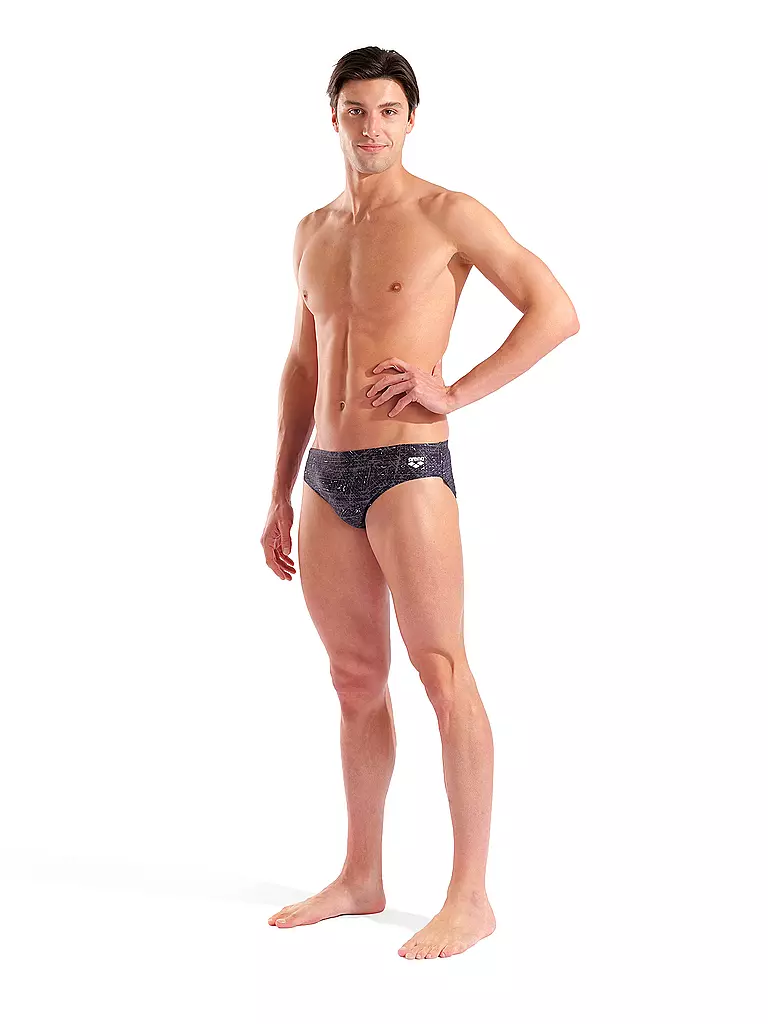 ARENA | Bañador slip para hombre Ribbed | Negro