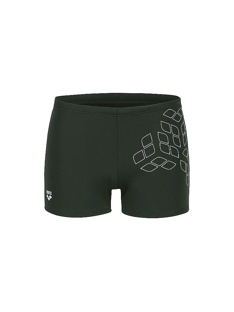 ARENA | Bañador tipo bóxer para hombre Kikko Graphic | Verde oscuro