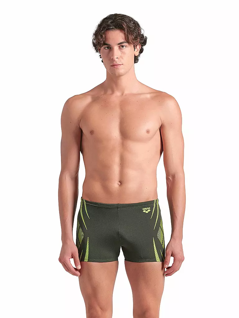 ARENA | Bañador tipo bóxer Poseidonia para hombre | Verde oscuro