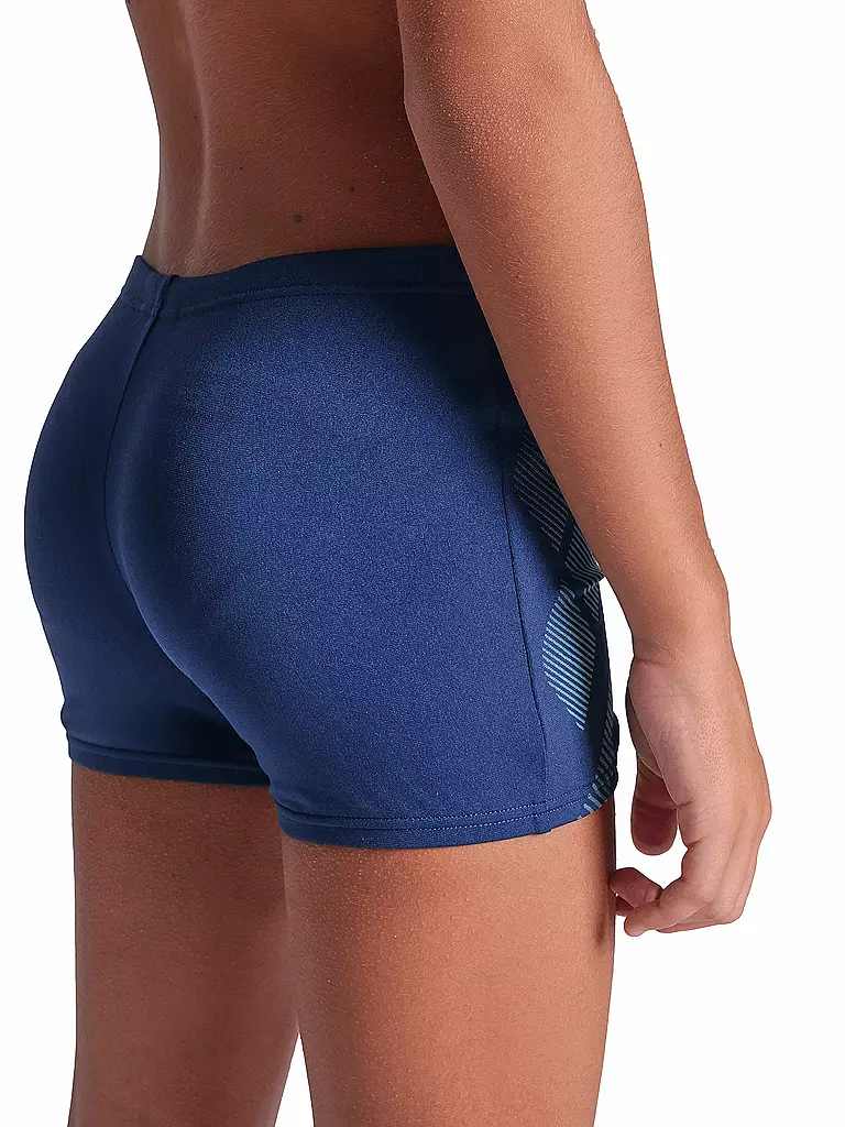 ARENA | Bañador tipo bóxer Poseidonia para niño | Azul oscuro