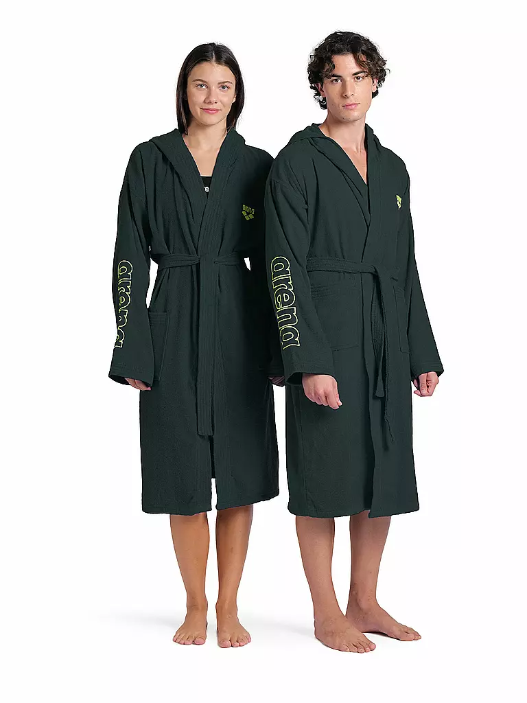 ARENA | Bademantel Zeppelin Light Robe | Verde oscuro