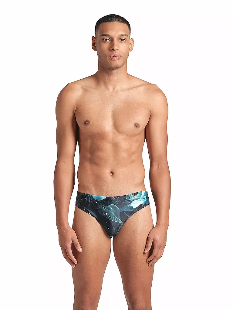 ARENA | Badeslip Allover para hombre | Verde oscuro