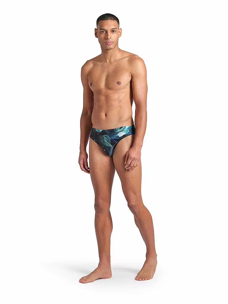 ARENA | Badeslip Allover para hombre | Verde oscuro