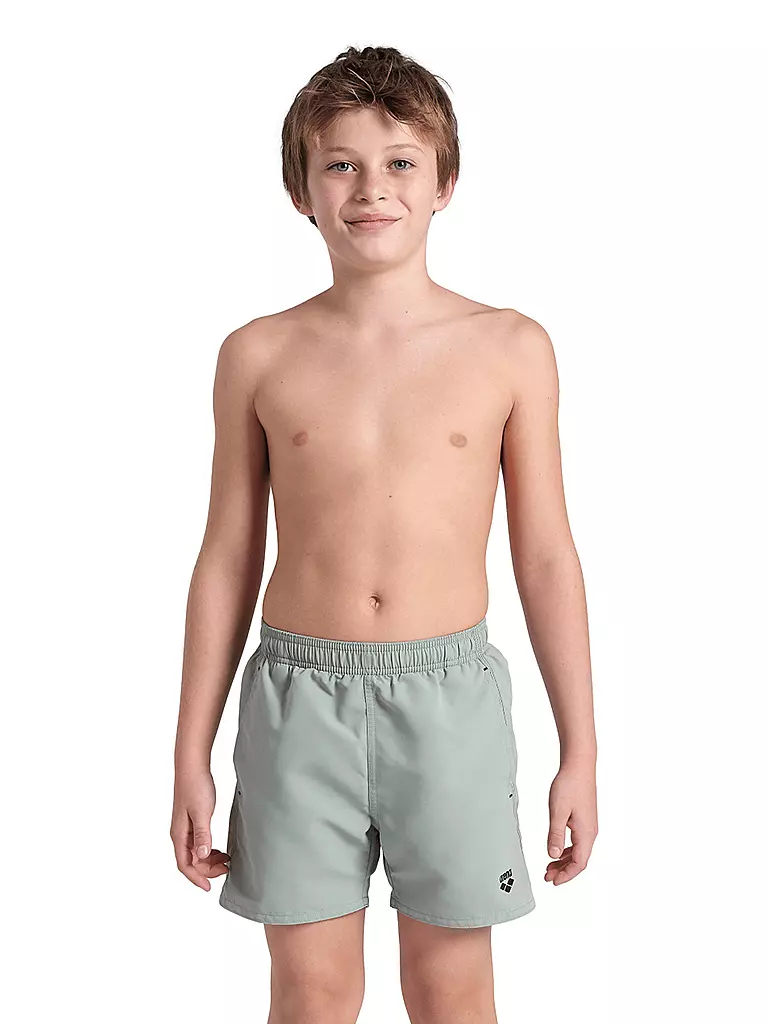 ARENA | Jungen Badeshort Boxer Solid | Verde claro