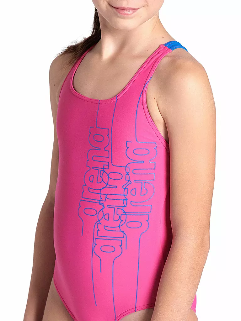 ARENA | Mädchen Badeanzug Swim Pro Back Graphic | Fucsia