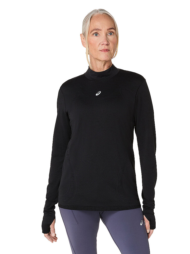 Camiseta de running para mujer Road Winter Seamless negro XS