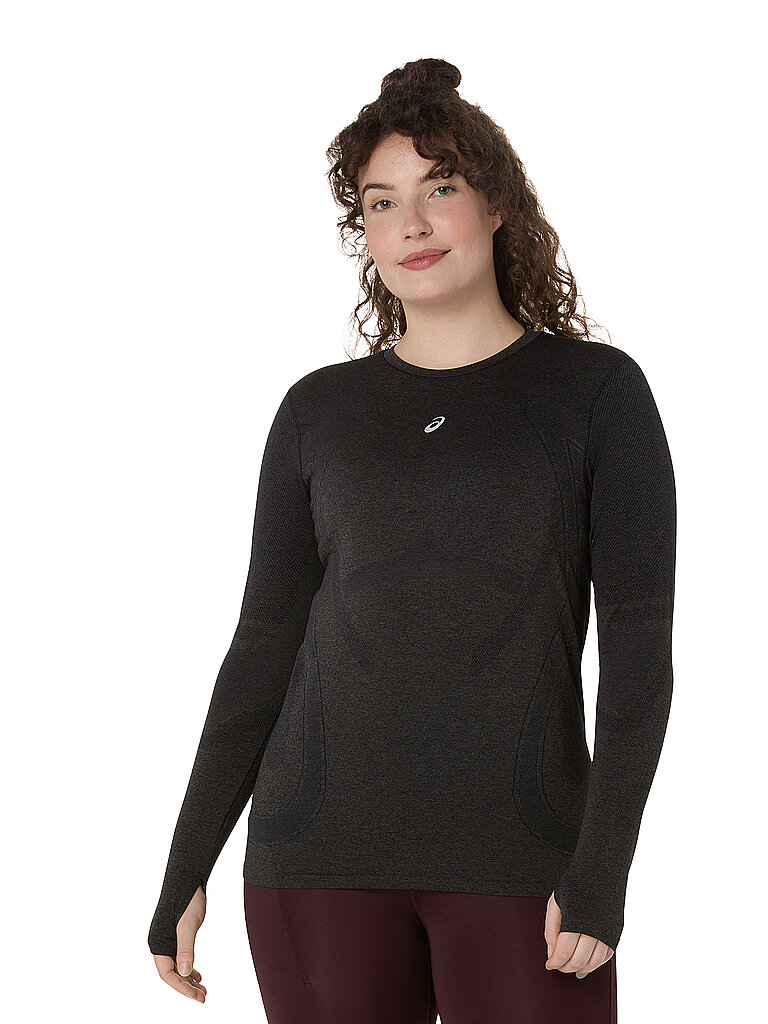 Camiseta de running sin costuras Road para mujer negro L