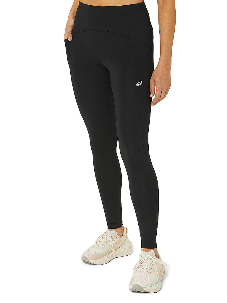 Mallas de running para mujer Road de talle alto negro L