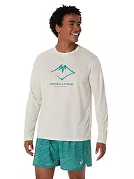 ASICS | Camiseta de running de manga larga con logo Fujitrail para hombre | Blanco